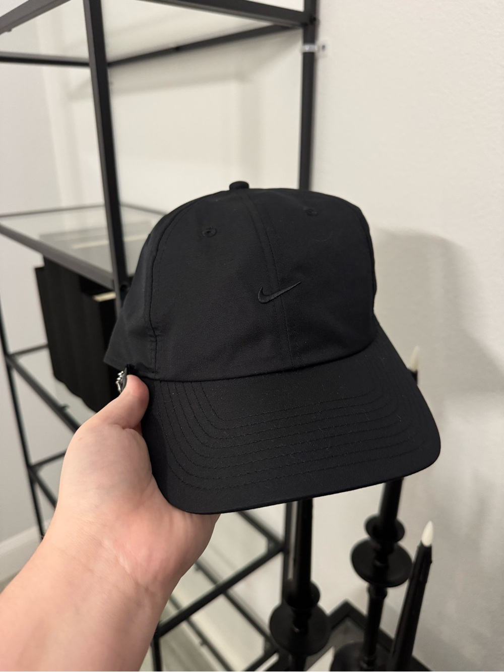 Nike Black Minimal Swoosh Cap